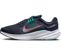 Nike Wmns Quest 5, Bajo Mujer, Obsidian/White-Clear Jade-Picante Red, 39 EU