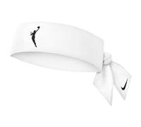 Nike WNBA Head Tie - Deporte Head Tie para baloncesto y entrenamiento - Banda elástica para el pelo, para deporte, blanco/negro, talla única