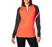Nike Women's Academy Pro Drill Top Camiseta de Entrenamiento, Bright Crimson/Anthracite/White, S para Mujer