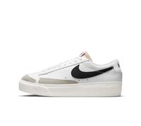 Nike Women's Blazer Low Platform Sneaker, White Black Sail Team Orange, 41 EU