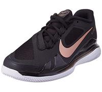 NIKE Women's Court Air Zoom Vapor Pro Trainers, Black Mtlc Red Bronze White, 40.5 EU