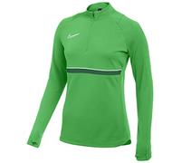 NIKE Womens Dril Top Academy 21 Drill Top para Mujer, Lt Green Spark/White/Pine Green/White, CV2653-362, S