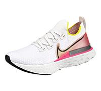 Nike Women's W React Infinity Run 2 Shoe, Platinum Tint Black Pink Blast, 5 UK