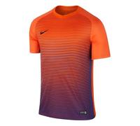 Nike Y NK Dry Precision IV JSY SS Camiseta, Unisex niños, Multicolor (Safety Orange/Court Purple/Black), L