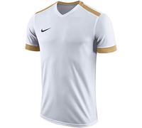 Nike Y NK Dry Prk Drby II JSY SS T-Shirt, Niños, White/Jersey Gold/Jersey Gold/Black, XL