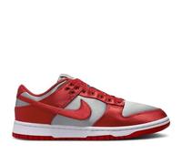Nike Zapatillas bajas W Dunk para mujer, Gris medio/rojo universitario/blanco, 35.5 EU
