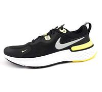 Nike Zapatillas de Correr React Miler para Hombre, Black White OPTI Yellow Dark G, 42 EU