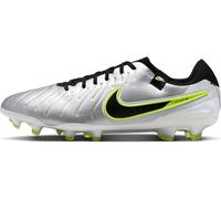 Nike Zapato de fútbol Legend 10 Pro FG, Silver Met, 41 EU