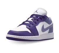 NIKE Zapatos Air Jordan 1 Low (GS) Código 553560-551 Púrpura Niños, Morado Blanco, 38.5 EU