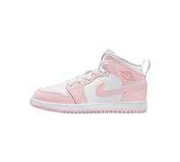 Nike Zapatos Air Jordan 1 Mid (PS) Código DQ8424-608 Blanco, Blanco y rosa., 34 EU