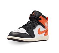 NIKE Zapatos Air Jordan 1 Mid (PS) Código DQ8424-801 Naranja Niños, Naranja Blanco Negro, 29.5 EU