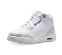 NIKE Zapatos Air Jordan 3 Retro (GS) Código DM0967-111 Blanco Niño, blanco y plateado., 37.5 EU