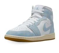 NIKE Zapatos Wmns Air Jordan 1 Mid Se Código HQ2005-100 Blanco Mujer, blanco y azul., 38 EU