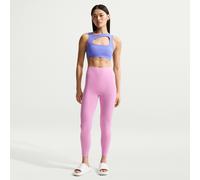 Nike Zenvy Leggings de 7/8 de talle alto sin costuras delanteras - Mujer - Morado M (EU 40-42)