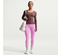 Nike Zenvy Leggings de longitud completa y talle alto sin costuras delanteras - Mujer - Morado XS (EU 32-34)