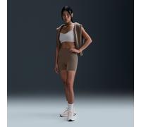 Nike Zenvy Mallas cortas de 13 cm y talle alto - Mujer - Marrón XL (EU 48-50)