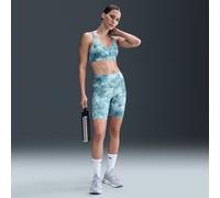 Nike Zenvy Mallas cortas de 20 cm y talle alto con estampado - Mujer - Azul XL (EU 48-50)