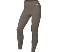 Nike Zenvy Rib Leggings De 7/8 De Talle Alto Y Sujeción Ligera - Mujer, Mink Brown/White, HF1443-233, L