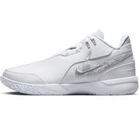 Nike Zm Lebron NXXT Gen Ampd Zapatillas de Baloncesto para Hombre, White Lt Smoke Grey Metallic Silver, 44.5 EU