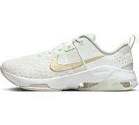NIKE Zoom Bella 6 PRM Zapatilla de Entrenamiento para Mujer, Shoes, Summit White/Mtlc Gold Star-Sea Glass, 38 EU