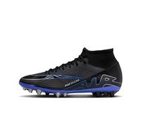 NIKE Zoom Superfly 9 Academy AG, Zapatillas de fútbol Hombre, Negro/Cromo Hyper Royal, 42.5 EU