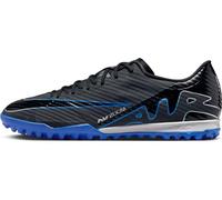 NIKE Zoom Vapor 15 Academy TF, Zapatillas de Futsal Hombre, Negro/Cromo Hyper Royal, 44.5 EU