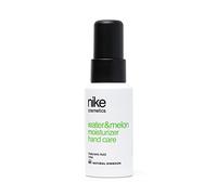 NIKECOSMETICS - Crema de Manos Water & Melon 50 ml, Aroma a Sandía, con Ácido Hialurónico, Arginina y Urea, Hidratante, Nutritiva, Natural, Fórmula Vegana, Fragancia Deliciosa
