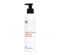 NIKECOSMETICS - Gel de Ducha Mango Mambo Happy Day 250 ml, Aroma Tropical, con Aloe Vera, Limpieza Profunda y Suave, Hidratante, Antiséptico, Fórmula Vegana, Todo Tipo de Pieles