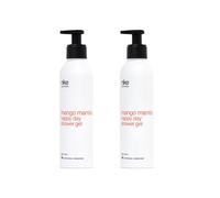 NIKECOSMETICS - Gel de Ducha Mango Mambo Happy Day 2x 250 ml, Pack de 2, Aroma Tropical, con Aloe Vera, Limpieza Profunda y Suave, Hidratante, Antiséptico, Fórmula Vegana, Todo Tipo de Pieles