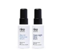 NIKECOSMETICS - Pack Day&Night, Sérum Day On Hyaluronic 30 ml + Sérum Moon Night Retinol 30 ml, con Ácido Hialurónico y Retinol, Favorece la Producción de Colágeno, Efecto Aclarante, Fórmula Vegana