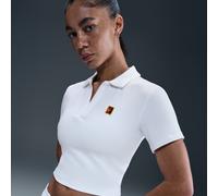 NikeCourt Heritage Polo corto de tenis de manga corta - Mujer - Blanco XL (EU 48-50)