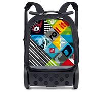 Nikidom Roller - Mochila Escolar con Ruedas - Modelo Roller Up Reef - 52x32,5x21 cm - 2 Compartimentos de Gran Capacidad - Incluye Correas Almacenables y Base Reforzada