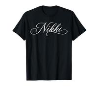 Nikki Nombre Mujeres Elegante Lindo Esposa Elegante Chica Novia GF Camiseta