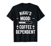 Nikki Personalized Cute Coffee Girls Nikki Name Camiseta
