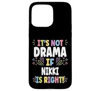 NIKKI Personalized Women's Gift Custom NIKKI Carcasa para iPhone 15 Pro Max