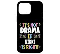 NIKKI Personalized Women's Gift Custom NIKKI Carcasa para iPhone 16 Pro Max