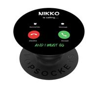 Nikko está Llamando y Debo IR a Japón Viajando PopSockets PopGrip Adhesivo