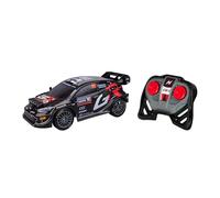 Nikko RC Night Mode RC Toyota GAZOO Racing Sweden Rally 2024 Kalle ROVANPERA LED Race Lights Remote Control Car, 25cm, 2.4GHz Remote Control, 40m Range, 6 Years, Black, 10652, Batteries Not Included