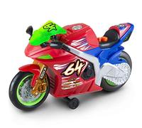 Nikko Road Rippers Wheelie, Juguete motorizado, con luz y Sonido, Color Rojo