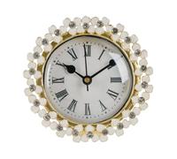 NIKKY HOME Pequeño reloj de mesa vintage, elegante reloj de escritorio con
