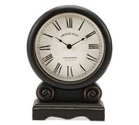 NIKKY HOME Reloj de escritorio retro silencioso que no funciona con pilas, para sala de estar, dormitorio, decoración de estantes, chimenea, decoración de granja