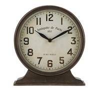 NIKKY HOME Reloj de Mesa Vintage de Metal para decoración del hogar, 24,5 x 7,8 x 26,5 cm