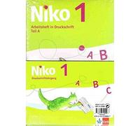 Niko 1: Arbeitshefte Teil B + Druckschriftlehrgang Klasse 1 (Nik (Tapa blanda)