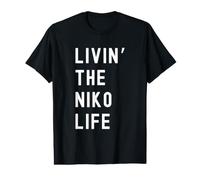 Niko viviendo la Vida de Niko Nombre Divertido Camiseta gráfica económica