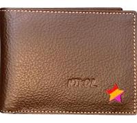 NIKOL Cartera Hombre Bandera Marron y Pulsera Republicana Bandera Comunista Pulsera Tela de Regalo Pulsera de Regalo Bandera Republicana (Marron Estrella)