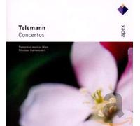Nikolaus Harnoncourt, Concentus musicus Wien, Frans Bruggen, Otto Fleischmann, Alice Harnoncourt, Walter Pfeiffer, Peter Schoberwalter, Kurt Theiner, Hermann Rohrer, Horst Fischer, Jurg Schaeftlein, Karl Gruber & Bernhard Klebel - Telemann : Concertos - APEX