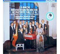 Nikolaus Harnoncourt, Concentus Musicus Wien - J. S. Bach Brandenburgische Konozerte Nr. 1, 2, 4 [LP]