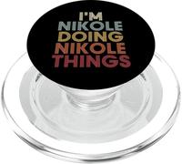 Nikole Name Nikole Personalized Name First Given PopSockets PopGrip para MagSafe