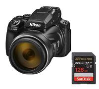 Nikon COOLPIX P1100 16 mpix negra + SanDisk Extreme PRO 128 GB nuevo