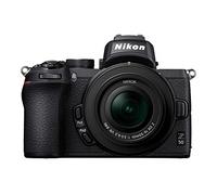 Nikon Cuerpo de cámara Z50 sin espejo con lente NIKKOR Z DX 16-50mm f/3.5-6.3 VR y NIKKOR Z DX 50-250mm f/4.5-6.3 VR lente óptica con tarjeta de 64 GB y funda de transporte Jealiot (negro)